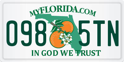 FL license plate 0985TN