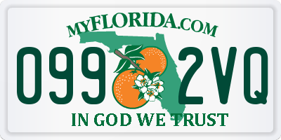 FL license plate 0992VQ