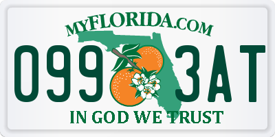 FL license plate 0993AT
