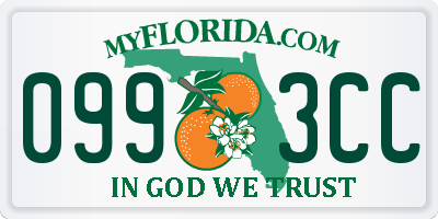 FL license plate 0993CC