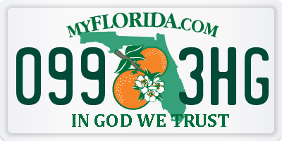 FL license plate 0993HG