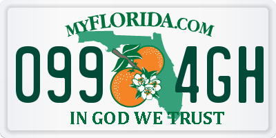 FL license plate 0994GH