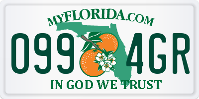 FL license plate 0994GR
