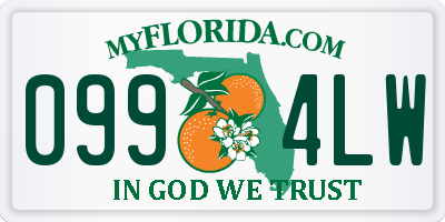 FL license plate 0994LW