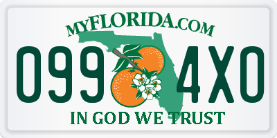FL license plate 0994XO