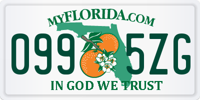 FL license plate 0995ZG