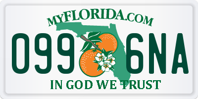 FL license plate 0996NA