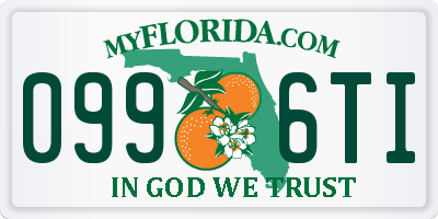 FL license plate 0996TI