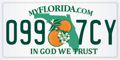 FL license plate 0997CY