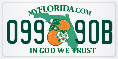 FL license plate 0999OB