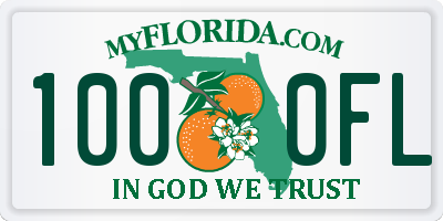 FL license plate 1000FL