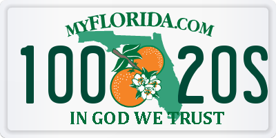 FL license plate 1002OS