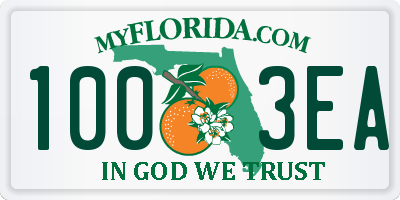 FL license plate 1003EA