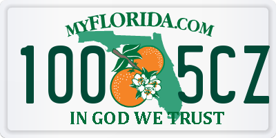 FL license plate 1005CZ