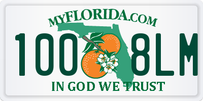 FL license plate 1008LM