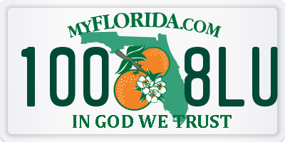 FL license plate 1008LU