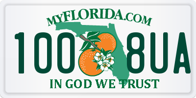 FL license plate 1008UA