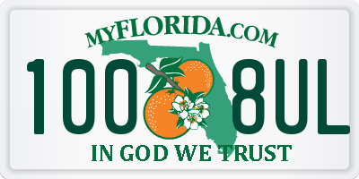 FL license plate 1008UL