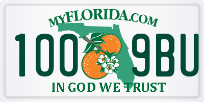 FL license plate 1009BU