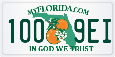 FL license plate 1009EI
