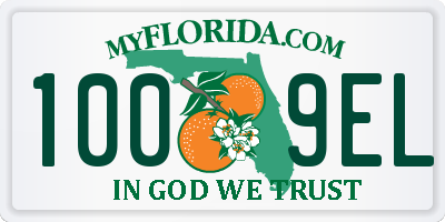 FL license plate 1009EL