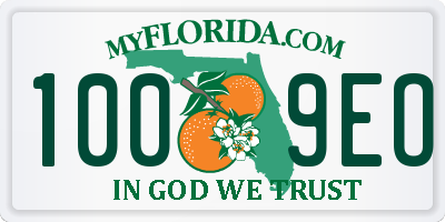 FL license plate 1009EO