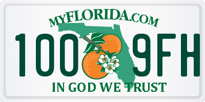 FL license plate 1009FH