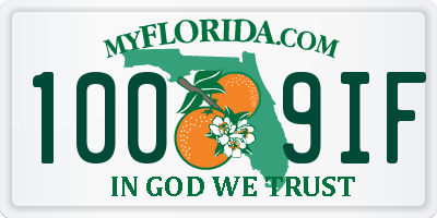 FL license plate 1009IF