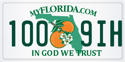FL license plate 1009IH