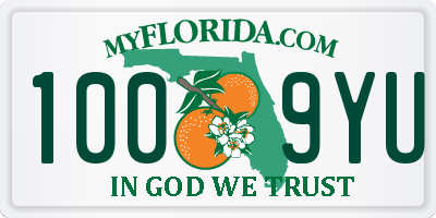 FL license plate 1009YU