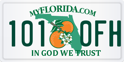FL license plate 1010FH