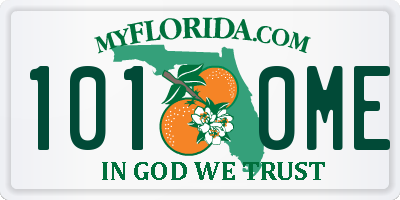 FL license plate 1010ME