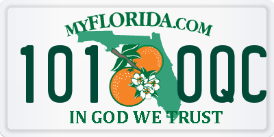 FL license plate 1010QC
