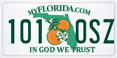 FL license plate 1010SZ