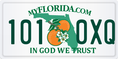 FL license plate 1010XQ
