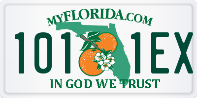 FL license plate 1011EX