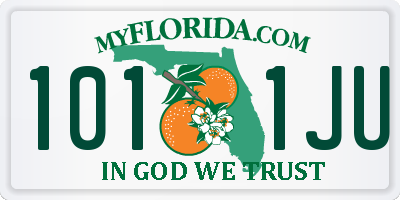 FL license plate 1011JU