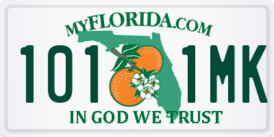 FL license plate 1011MK