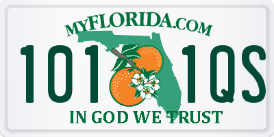 FL license plate 1011QS