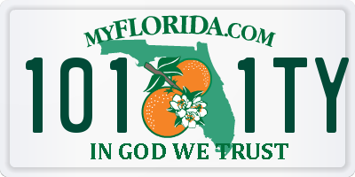 FL license plate 1011TY