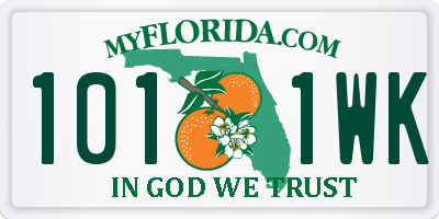 FL license plate 1011WK