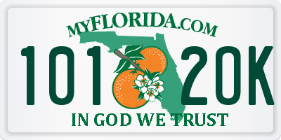 FL license plate 1012OK