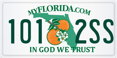 FL license plate 1012SS