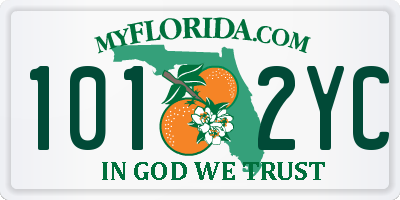 FL license plate 1012YC