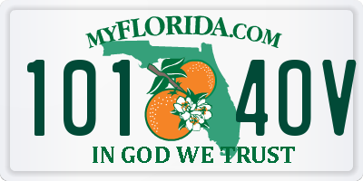 FL license plate 1014OV