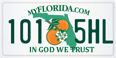 FL license plate 1015HL
