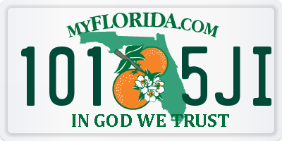 FL license plate 1015JI
