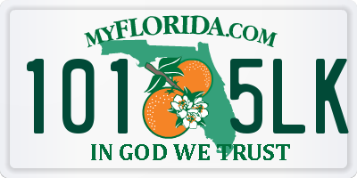 FL license plate 1015LK