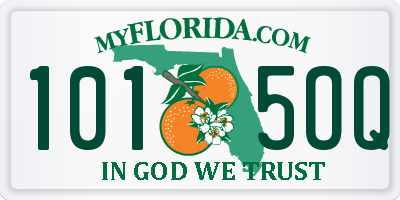 FL license plate 1015OQ