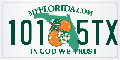 FL license plate 1015TX
